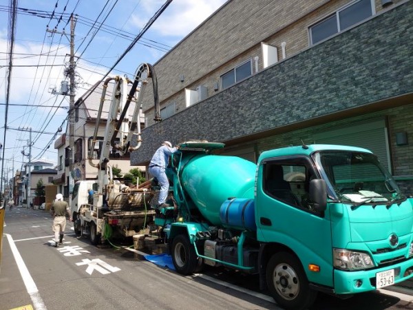 江戸川区K様　新築外構施工中